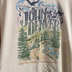 John Denver Graphic White Tee - Women's Short Sleeve